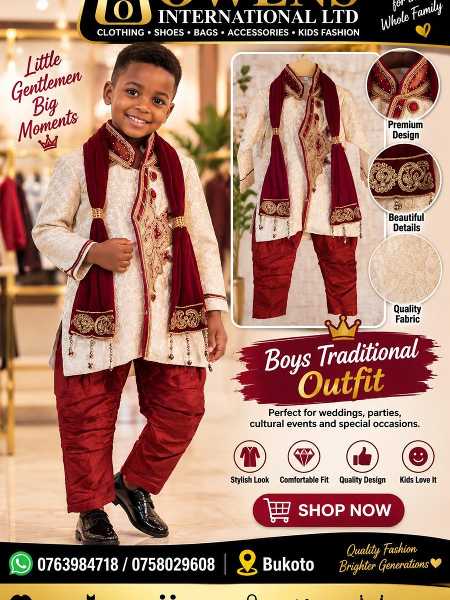 Boys Traditional Outfit — Kids Clothes at Owens International