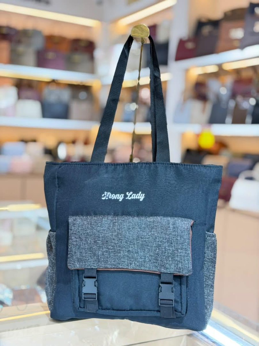 Charcoal Strong Lady Tote — Women Bags at Owens International