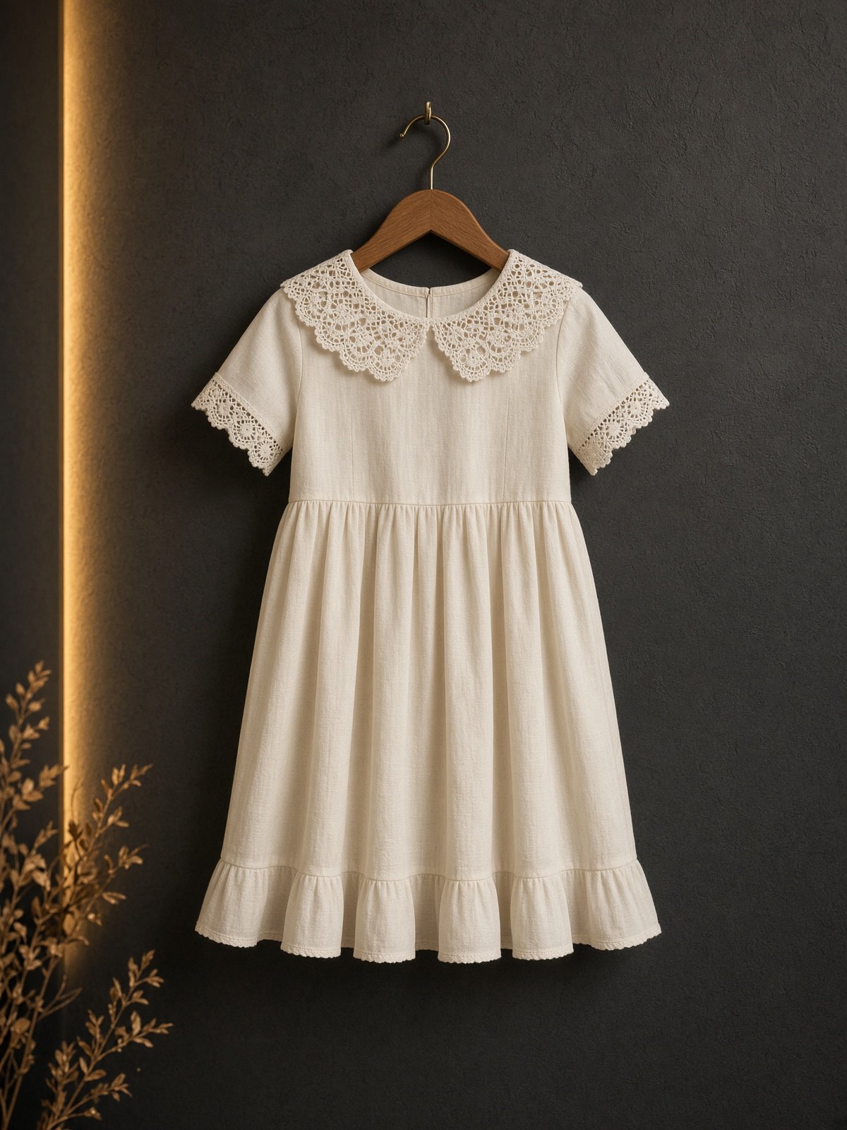 Girls Lace Collar Dress — Kids Clothes at Owens International