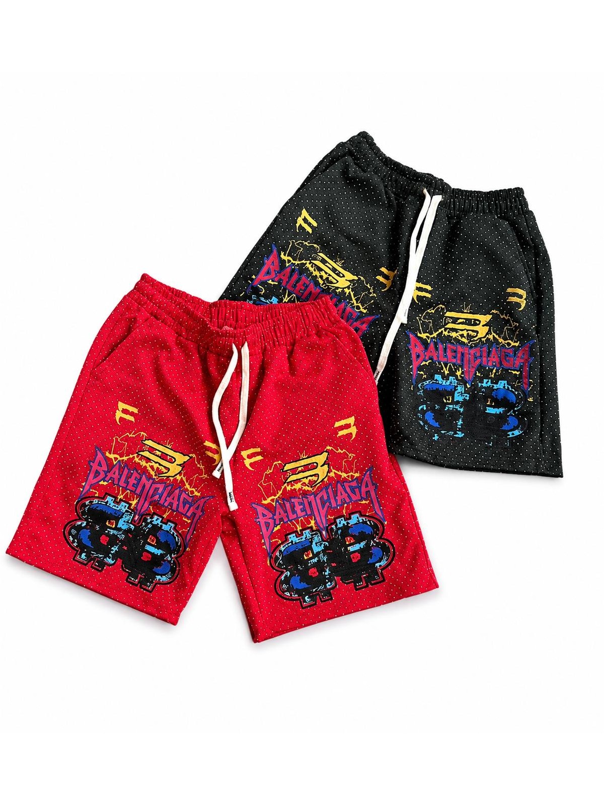Graphic Mesh Shorts