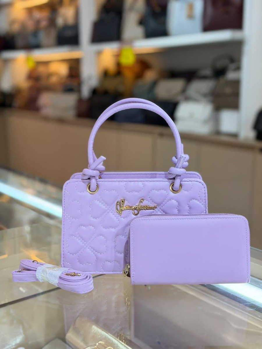 Lilac Heart Mini Bag & Wallet — Women Bags at Owens International