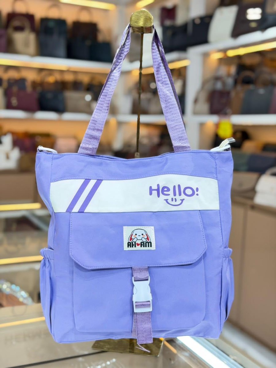 Lilac Hello Tote — Women Bags at Owens International