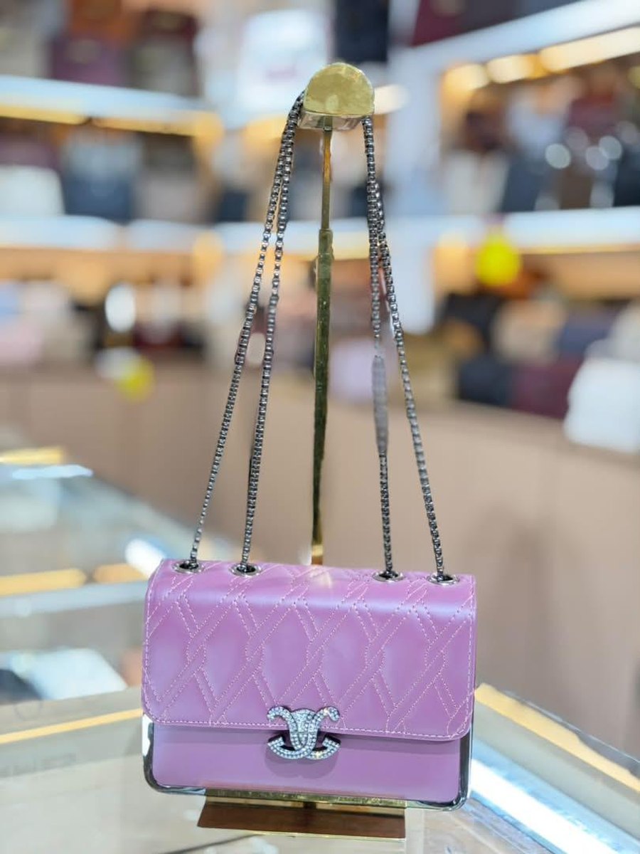 Lilac Quilted Chain Bag — Women Bags at Owens International