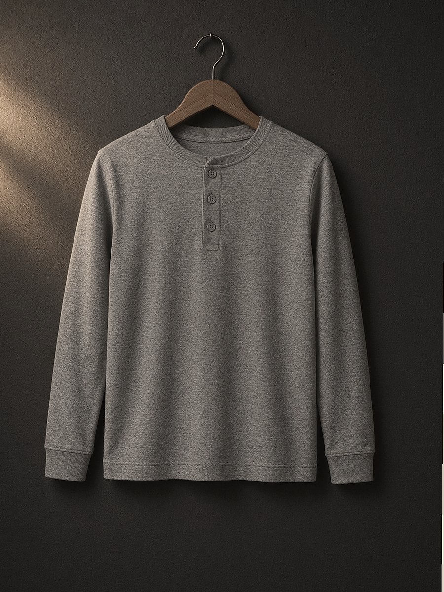 Men Henley Shirt — Men Clothes at Owens International