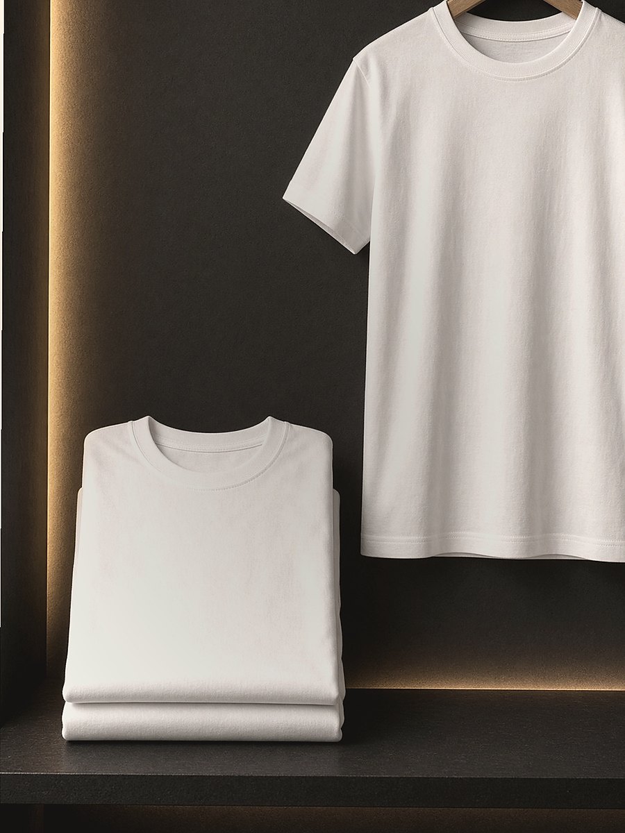Men Plain White Tee — Men Clothes at Owens International