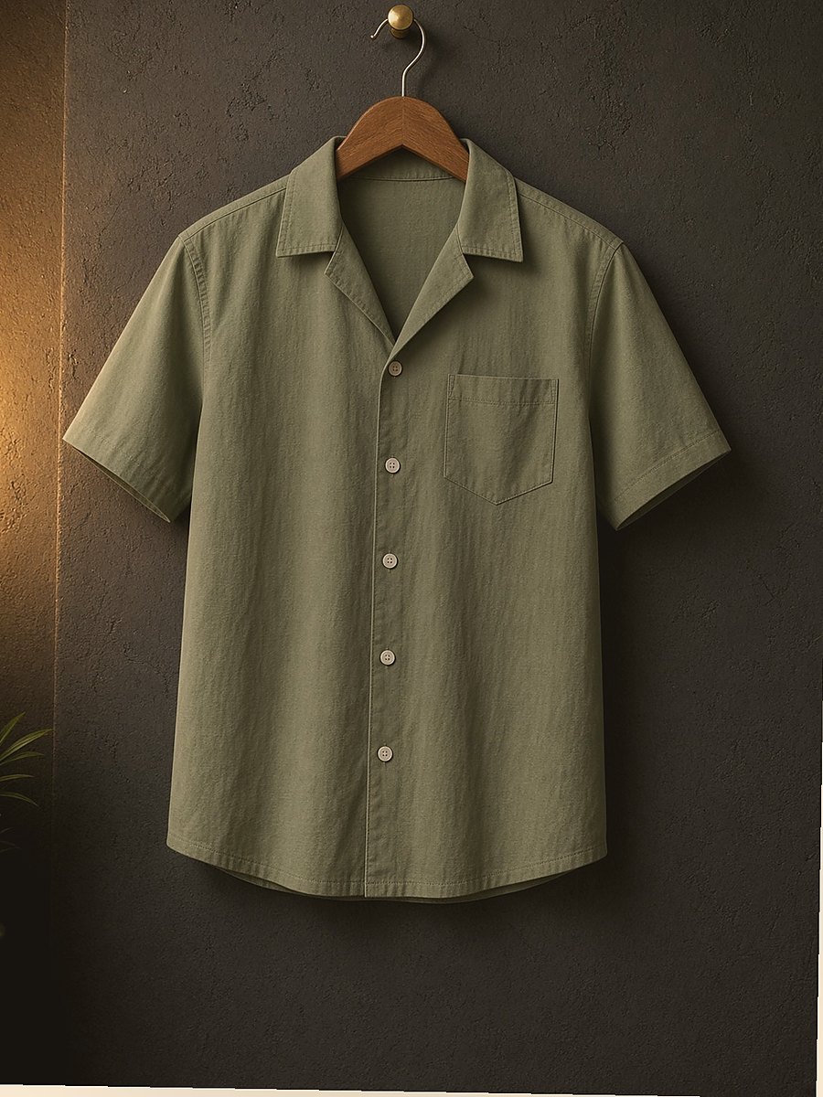 Men Short Sleeve Linen — Men Clothes at Owens International