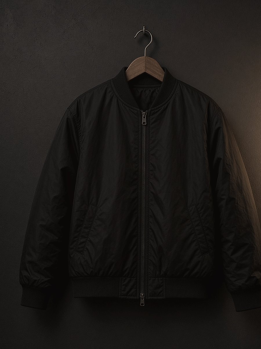Men Charcoal Bomber Coat — Men Clothes at Owens International