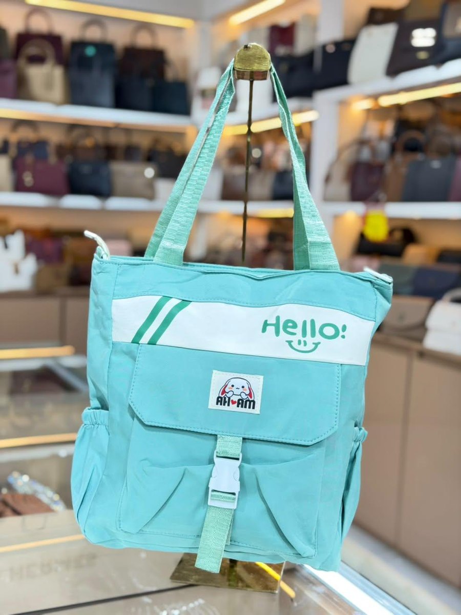 Mint Hello Tote — Women Bags at Owens International