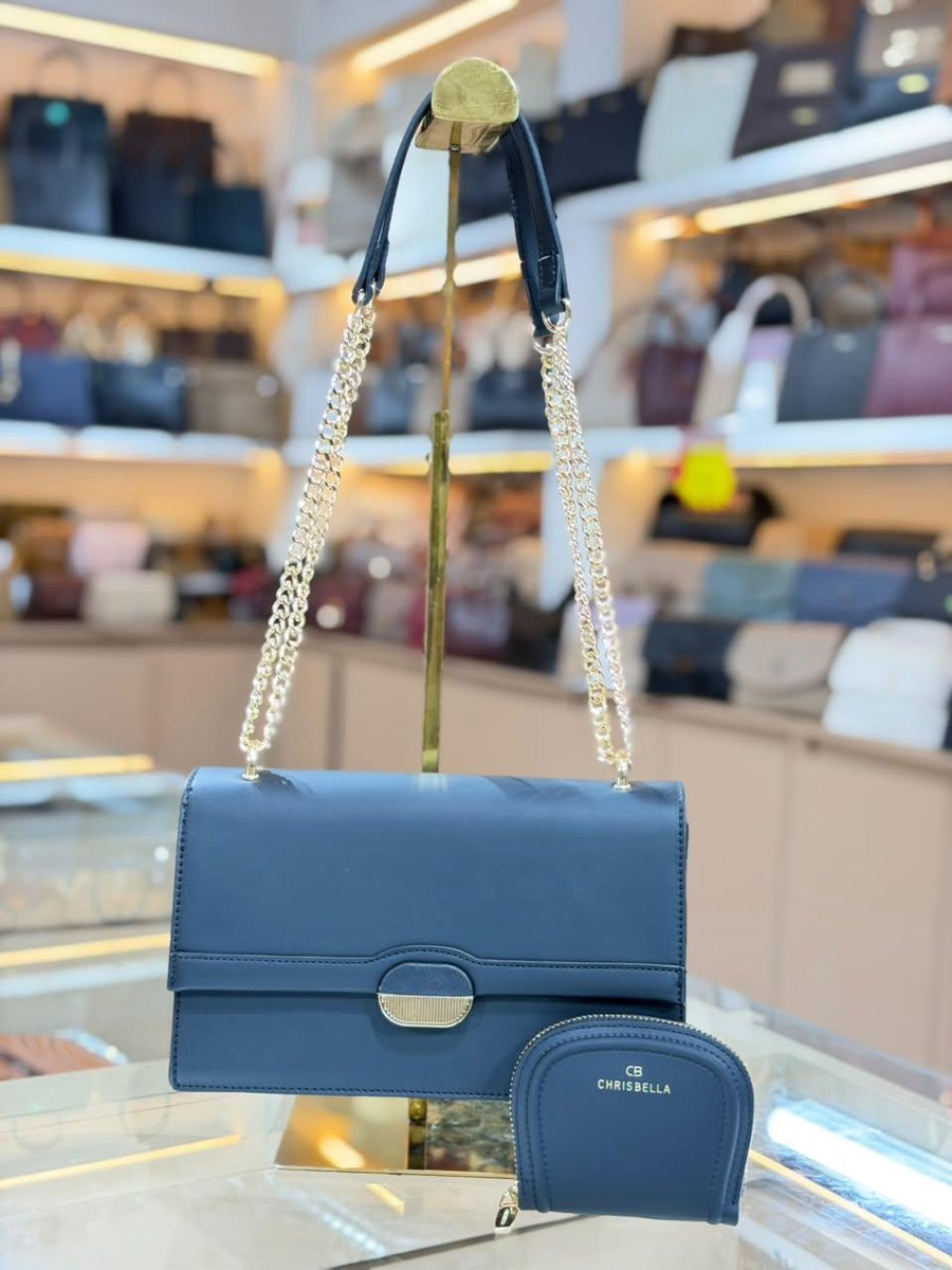 Navy Chain Bag & Purse — Women Bags at Owens International