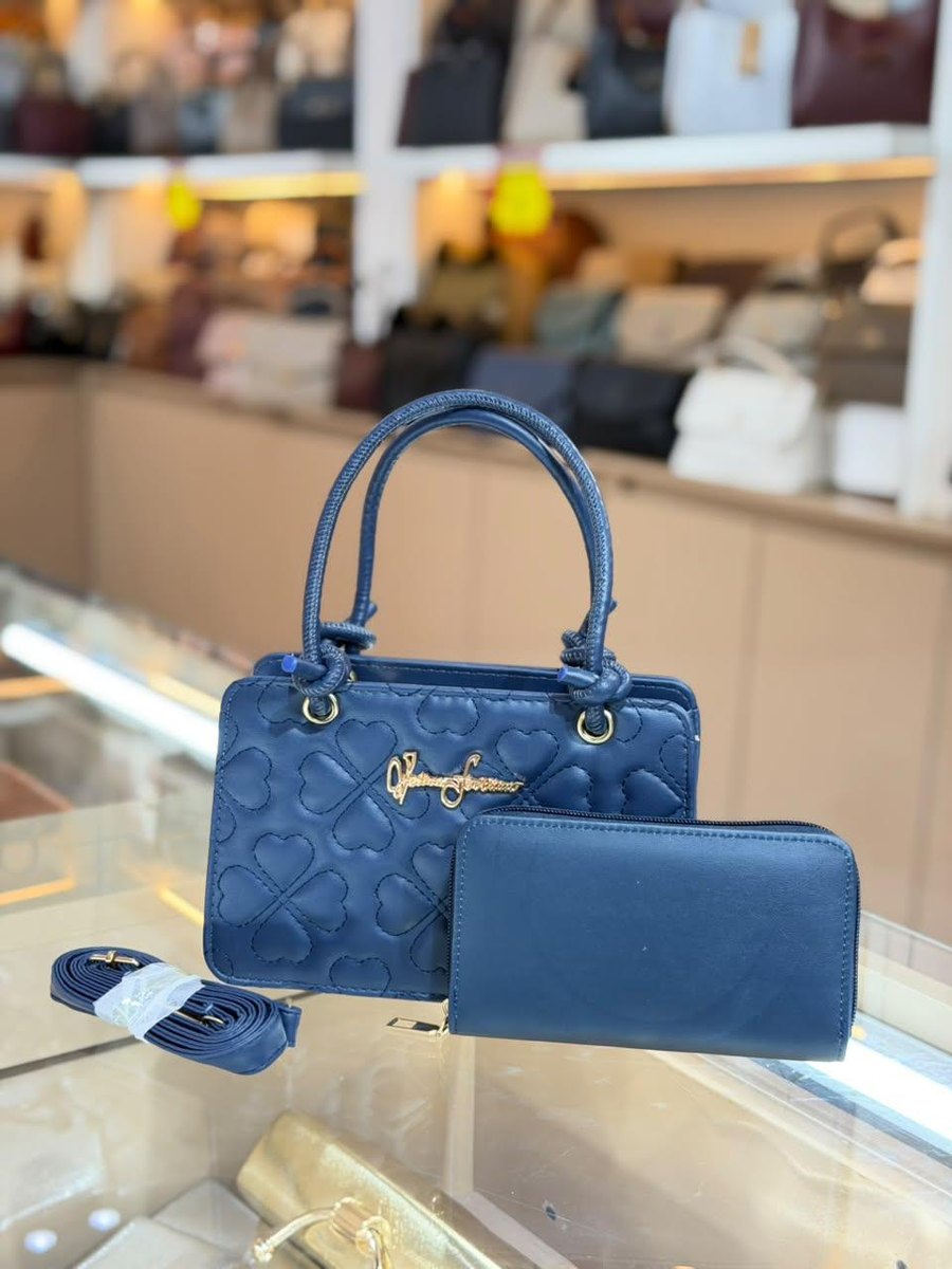 Navy Heart Mini Bag & Wallet — Women Bags at Owens International