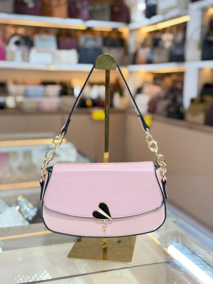 Pink Heart Shoulder Bag — Women Bags at Owens International