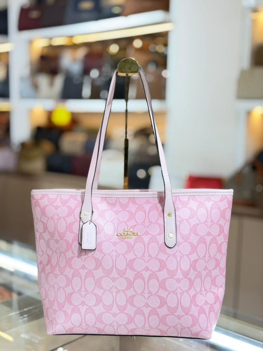 Pink Monogram Tote — Women Bags at Owens International