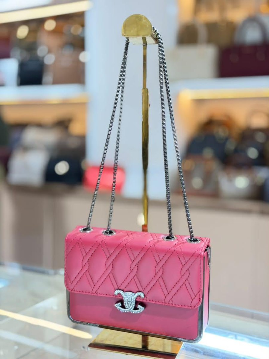 Pink Quilted Chain Bag — Women Bags at Owens International